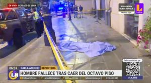 Hombre muere tras caer de un octavo piso en Cercado de Lima
