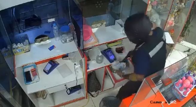 Huánuco: sujetos roban más de 7 mil soles en botica | VIDEO