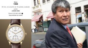 Wilfredo Oscorima llegó a la Fiscalía con Rolex valorizado en 25 mil dólares