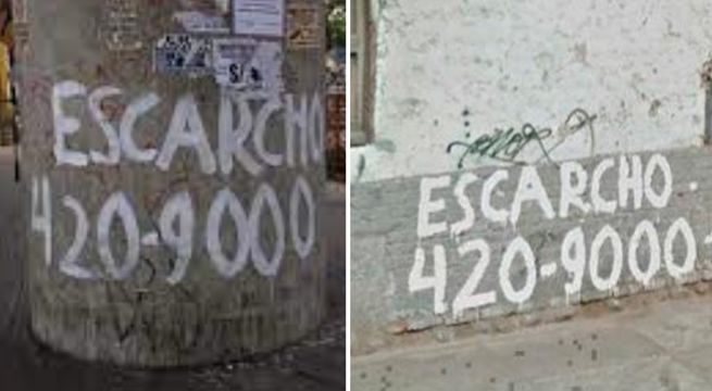 Por qué colocan la palabra «Escarcho» en las calles