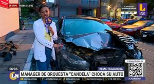 Integrante de Orquesta Candela sufre aparatoso accidente en Pueblo Libre