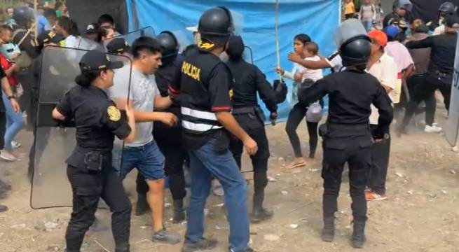 Amazonas: Desalojo en Bagua Grande deja 2 personas heridas