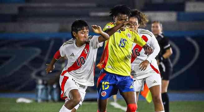 La selección peruana cayó 1-0 ante Colombia en el Sudamericano Sub 20 Femenino