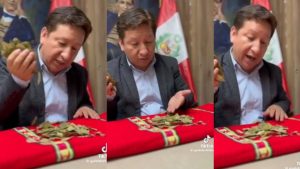 Guido Bellido se viraliza tras ‘presagiar’ con hojas de coca la aprobación de retiro de AFP