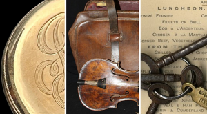 Subastan reloj de oro y una bolsa de violín del Titanic | VIDEO
