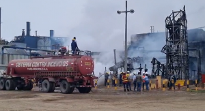 La Libertad: gran incendio en azucarera Casa Grande