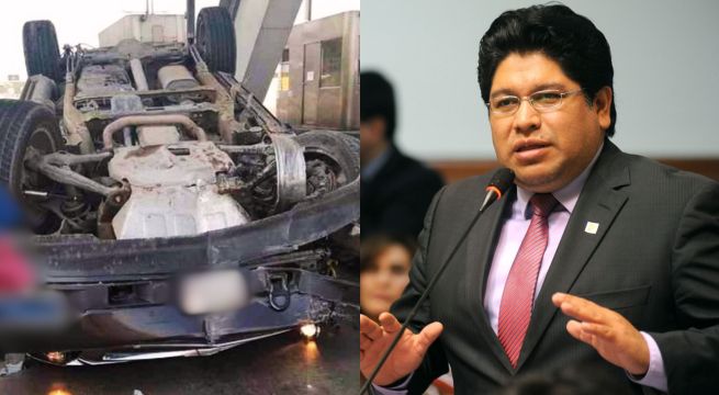 Alcalde de Puente Piedra involucrado en accidente de tránsito que terminó con camioneta volcada