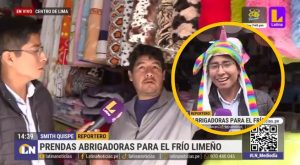 Comerciantes ofrecen diversos productos para combatir el frío en el Centro de Lima