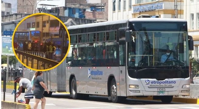 Personal de seguridad del Metropolitano bloquea  vía por falta de pagos [VIDEO]