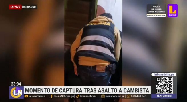 Barranco: así fue la captura de uno de los delincuentes que asaltó a cambista