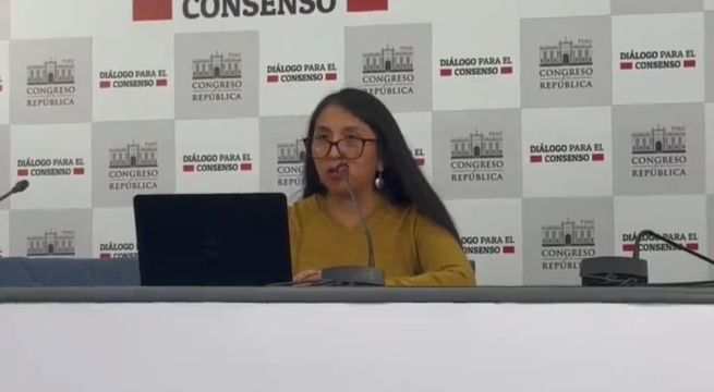 Congresista Ruth Luque anuncia denuncia constitucional contra Dina Boluarte