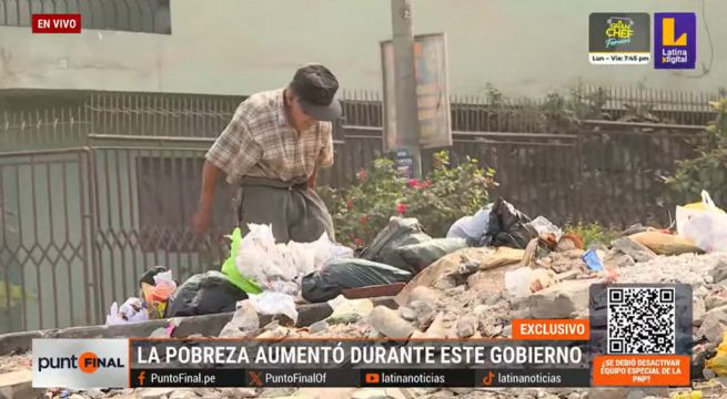 Más de medio millón de peruanos caen en la pobreza en solo un año