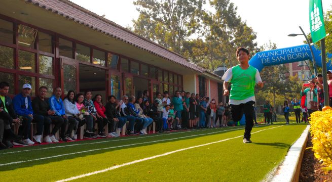 San Borja: Inauguran pista atlética de 240 metros en el Polideportivo de Limatambo