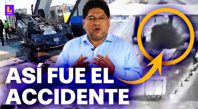 Nuevas imágenes del choque del alcalde de Puente Piedra en plena Panamericana Norte | VIDEO