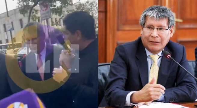 La accidentada llegada de Wilfredo Oscorima a Fiscalía: Reportero de Latina fue agredido por su seguridad