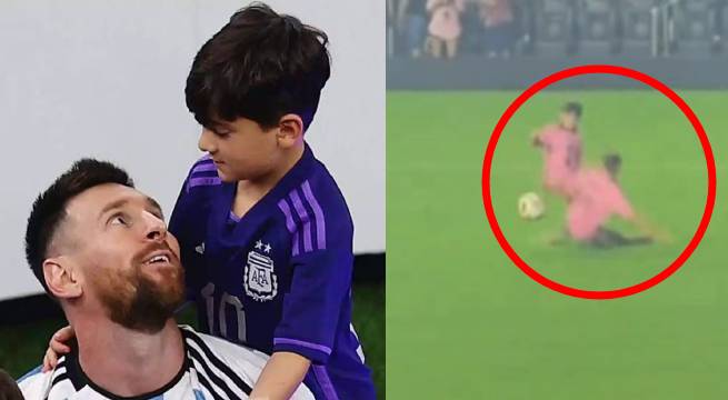 La jugada viral de Mateo Messi que da la vuelta al mundo: el hijo de Luis Suárez terminó en el suelo y le hizo falta | VIDEO
