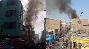 Reportan incendio a dos cuadras del centro comercial La Rambla | VIDEO