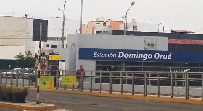 Un usuario del Metropolitano falleció en la estación Domingo Orué de Surquillo