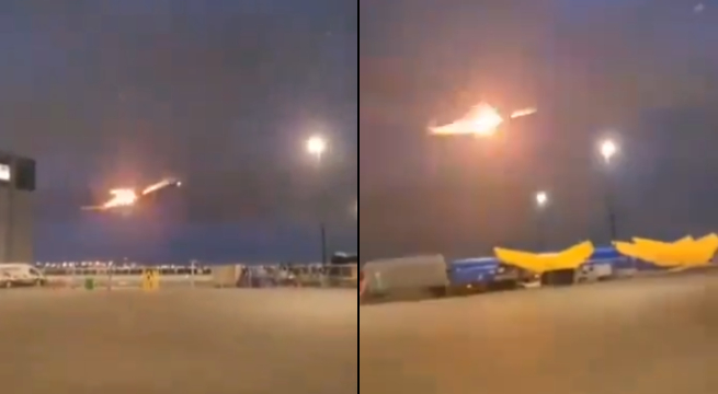 Emergencia en el aire: avión en pleno vuelo registró fuego en una de sus alas [Video]
