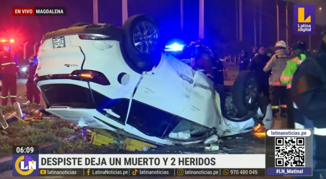 Costa Verde: accidente vehicular deja un muerto y dos heridos