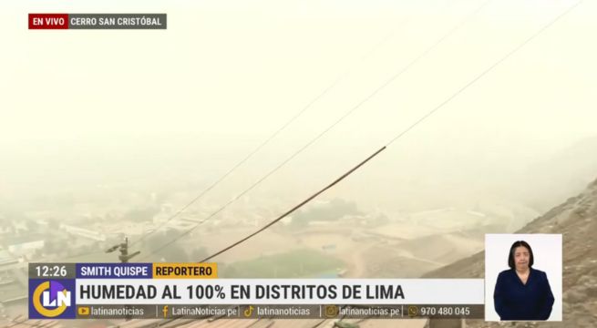 Lima soporta el 100% de humedad y afecta a familias enteras en el Cerro San Cristóbal