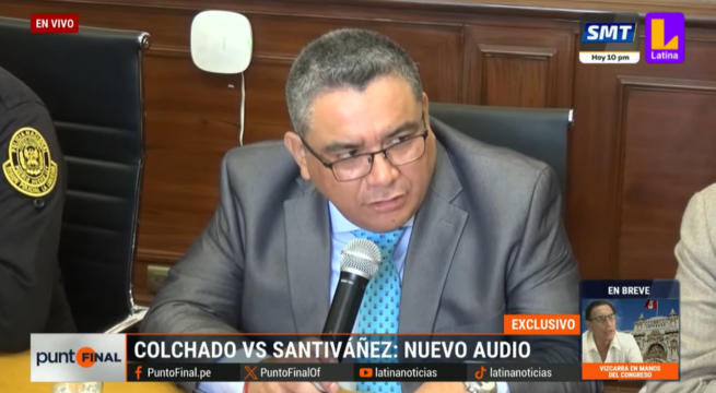 Nuevo audio demostraría injerencia del ministro Santiváñez en investigación contra Harvey Colchado