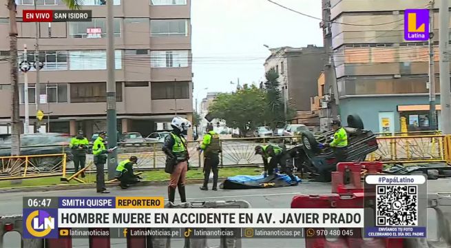 Hombre muere tras sufrir trágico accidente en la av. Javier Prado
