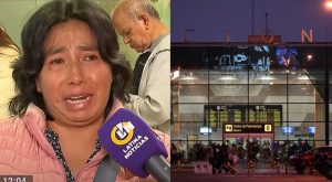 Mujer desesperada porque el cuerpo de su esposo está varado en aeropuerto Jorge Chávez