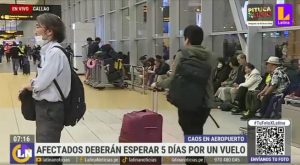 Caos en aeropuerto: afectados deberán esperar hasta 5 días por un vuelo | VIDEO