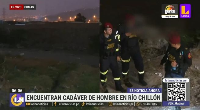 Recicladores hallan cuerpo sin vida en río Chillón | VIDEO