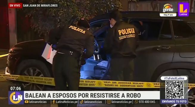 Delincuentes balean a esposos por resistirse a robo en SJM | VIDEO