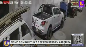 Las primeras imágenes del fuerte sismo de magnitud 7 que sacudió Arequipa