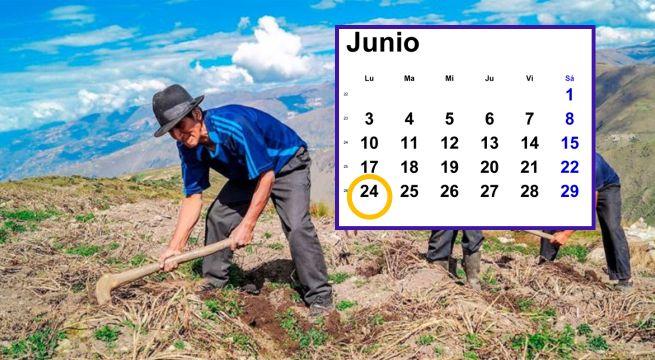 ¿Será feriado el 24 de Junio por el Día del Campesino? Esto dice El Peruano