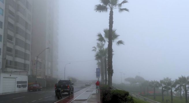 Senamhi alerta que al menos 3 distritos de Lima presentan 100% de humedad