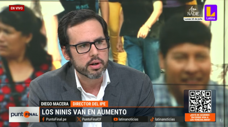Diego Macera, director del IPE: «Las estadísticas de salidas de jóvenes del país preocupan»