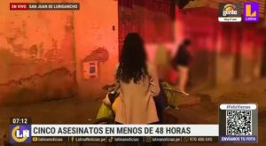 Delincuencia en San Juan de Lurigancho: se registran 5 muertos en menos de 48 horas | VIDEO