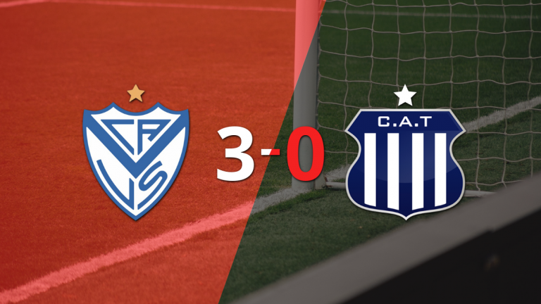 Tranquila victoria de Vélez por 3 a 0 frente a Talleres