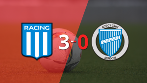 Godoy Cruz fue superado fácilmente y cayó 3-0 contra Racing Club