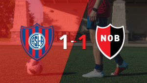 San Lorenzo y Newell`s se reparten los puntos y empatan 1-1