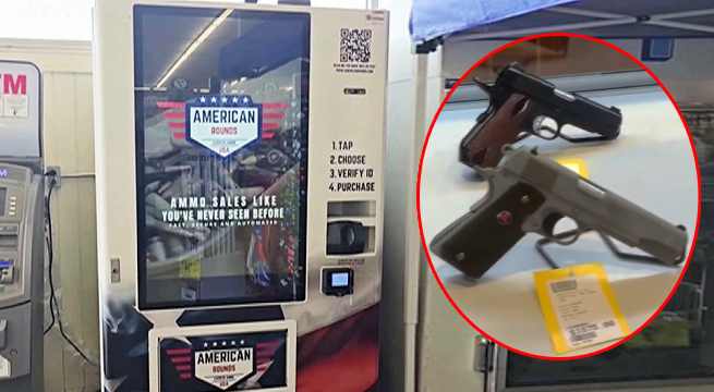Instalan máquinas expendedoras de balas en Estados Unidos