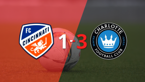 FC Cincinnati no pudo resistir el juego de Charlotte FC, que logró imponerse por 3 a 1