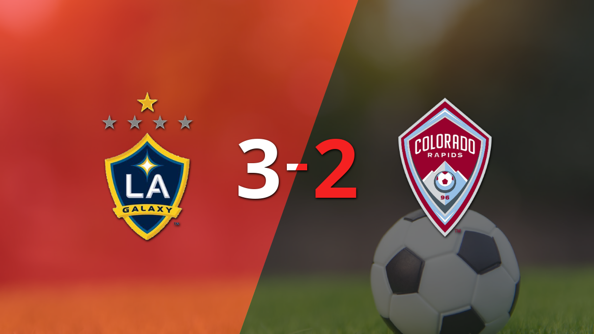 LA Galaxy venció por 3-2 a Colorado Rapids en un duelo lleno de goles