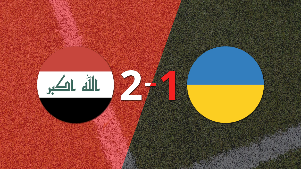 Irak logra remontada y gana 2-1 a Ucrania