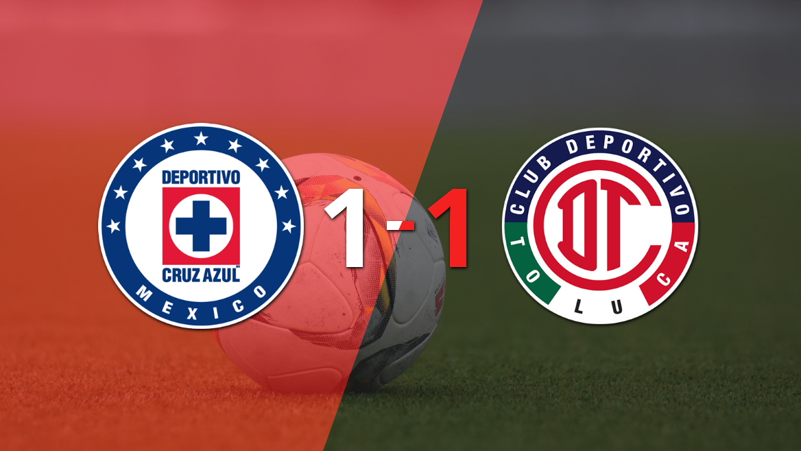 Ángel Sepúlveda rescata a Cruz Azul con un gol agónico ante Toluca FC