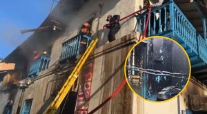 Ayacucho: incendio de grandes proporciones destruye casona colonial