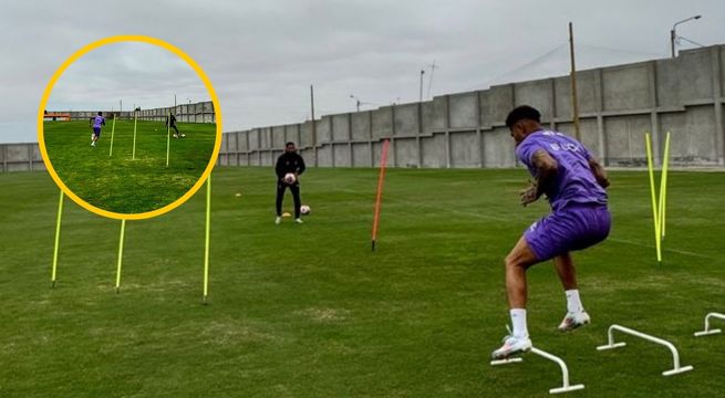 Paolo Guerrero entrena solo en la Villa Poeta tras no querer jugar ante Alianza Lima