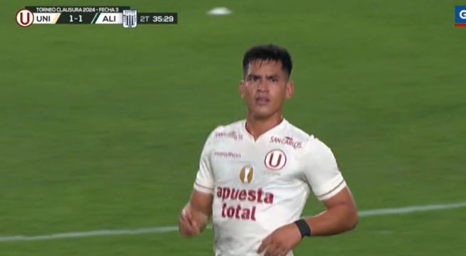 ‘Tunche’ Rivera anota de cabeza y pone el empate ante Alianza Lima [VIDEO]