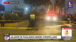 Cercado de Lima: jalador de combi muere tras ser atropellado por cúster
