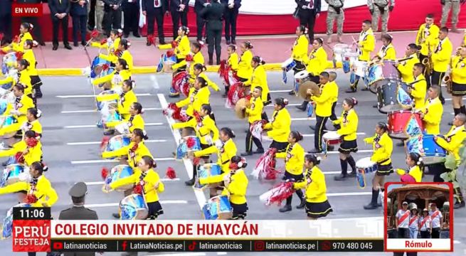 Escolares de Huaycán hacen su sueño realidad al desfilar en la Gran Parada Militar