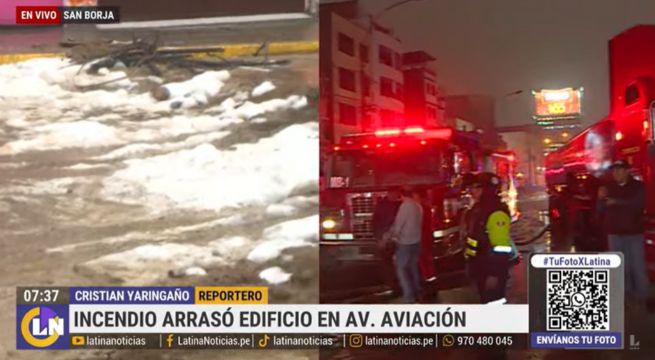 San Borja: así quedó edificio tras voraz incendio | VIDEO